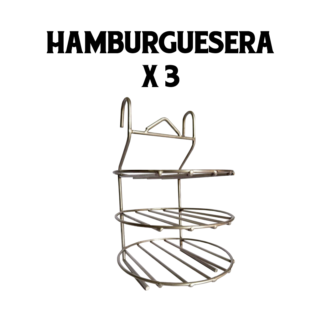 Hamburguesera x 3