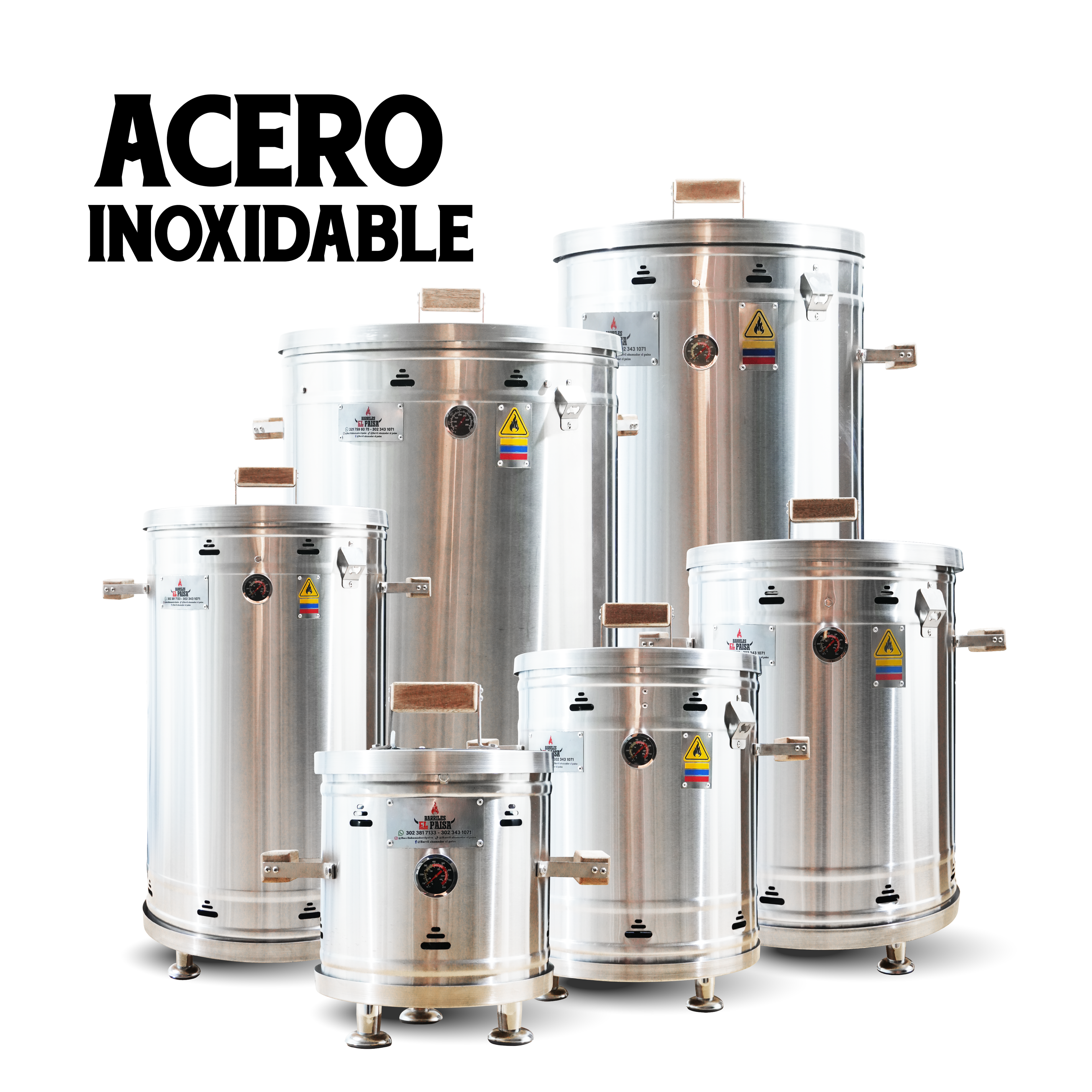 Barriles de acero inoxidable